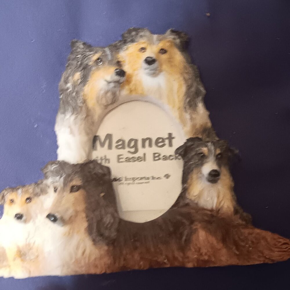 Dog Magnet or Easel Picture Frame NWT